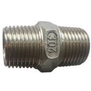 Stainless Steel Hexagon Nipple BSPT NPT SCREWED 150 LBS