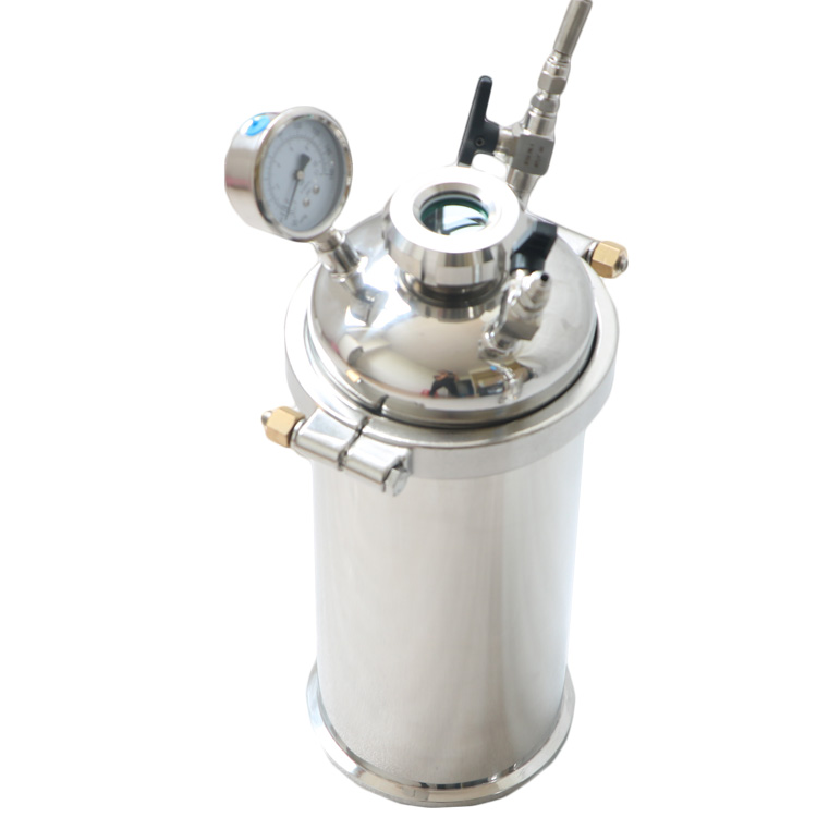 NEW design 1pound closed loop extractor with hemispherica lid and dip tube
