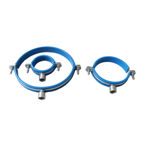 Hygienic SS304 Pipe Hanger with Rubber Sleeve with FNPT Screw Or Plate