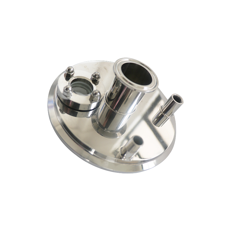 Stainless Steel Lid End Cap With Window Viewing Posrt for Collection Tank Recovery Tank