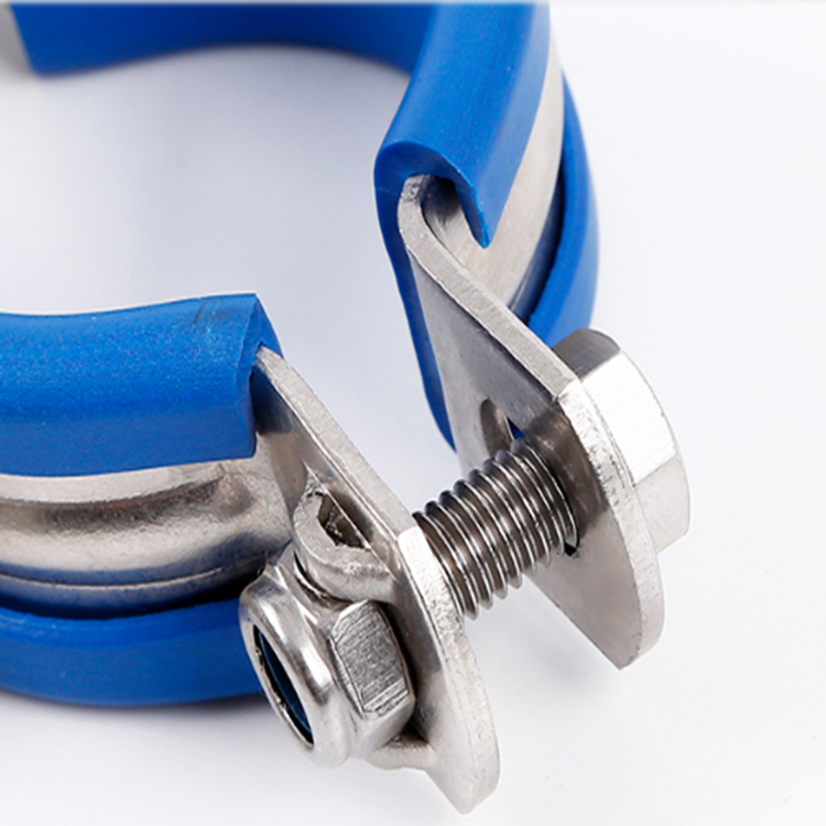 Hygienic Anti Vibration Clips with Stem And Rubber Insert
