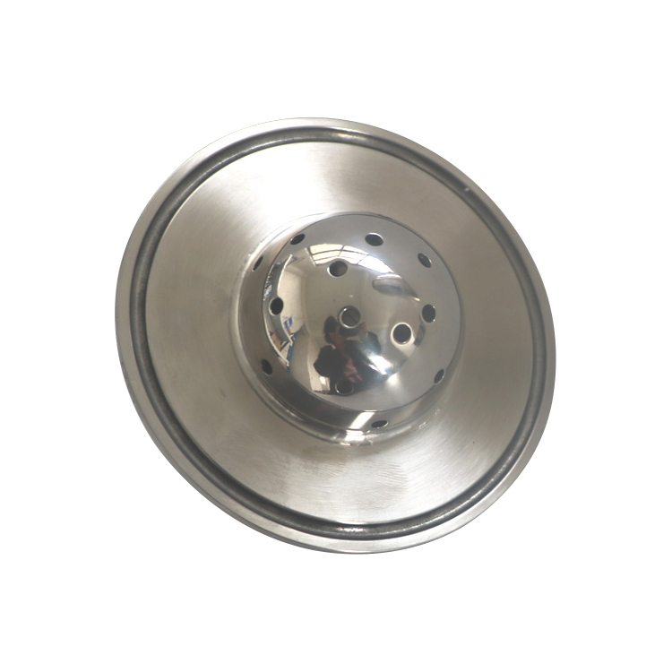 3″ Shower head End cap with 1/4″ MNPT and spray ball