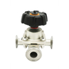 Stainless Steel Sanitary 3 Way Diaphragm Valves T Branch Type