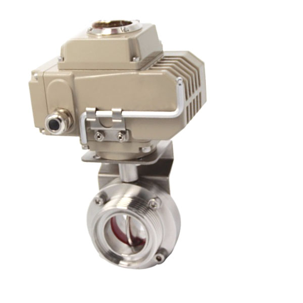Sanitary Butterfly Valve with Electric Acutator