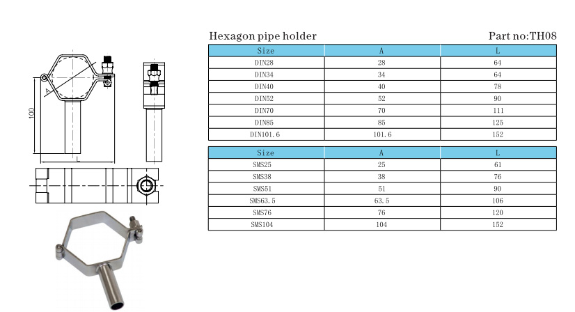 HEX TUBE SUPPORT