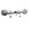 Hygienic Duplex Pipeline Filter Strainer with pressure gauge