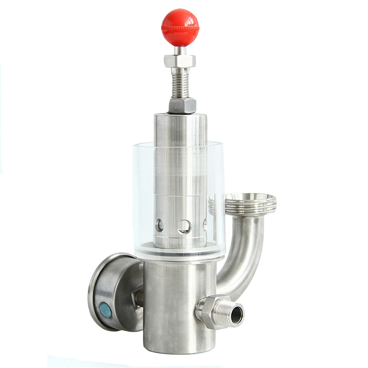 Sanitary Safety Exhaust Valve with Pressure Gauge for Fermentation Tank