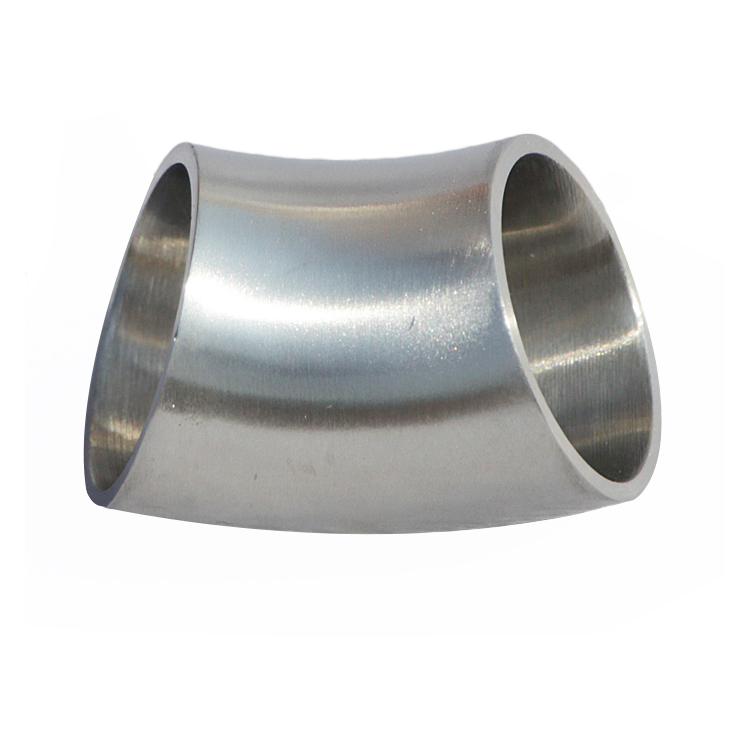 Stainless Steel Sanitary 45 Degree Elbows With Tangent