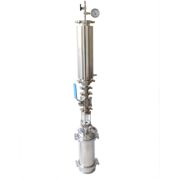 NEW design 1pound closed loop extractor with hemispherica lid and dip tube