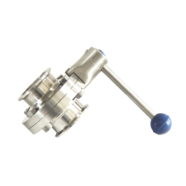 Sanitary Tri clamp 3A butterfly valve with Pull handle EPDM Silicone seal
