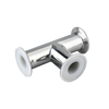Sanitary Fluorine Lined Tri Clamp Tee