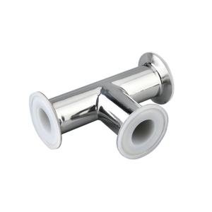 Sanitary Fluorine Lined Tri Clamp Tee