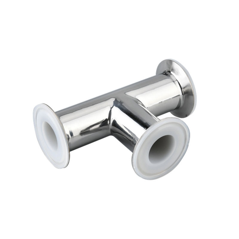 Sanitary Fluorine Lined Tri Clamp Tee