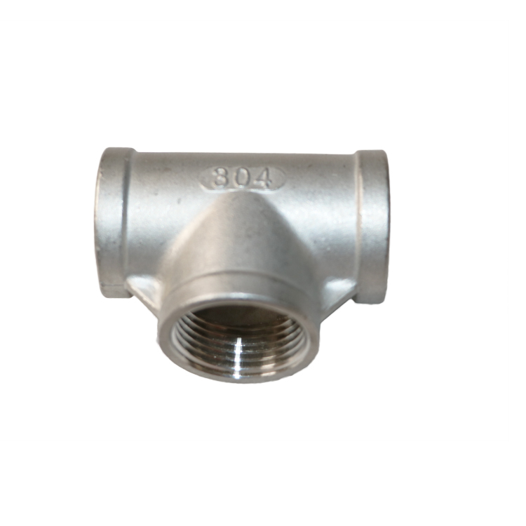 SS316 SCREWED BSP TEE 150 LBS PIPE FITTING