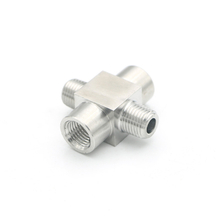 SS304 Forged Pipe Fitting Cross 1/2" NPT Male Female