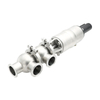 Sanitary Clamped 3 Way Divert Seat Valve 