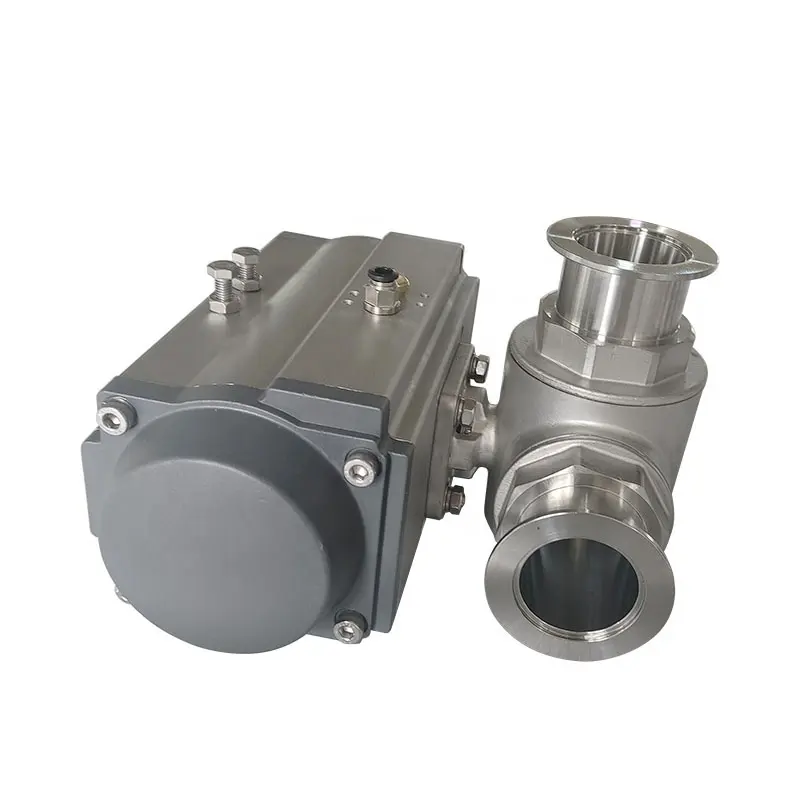 Vacuum Pneumatic Three-way Ball Valve