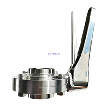 Stainless Steel Trigger Handle Sanitary Butterfly Valve