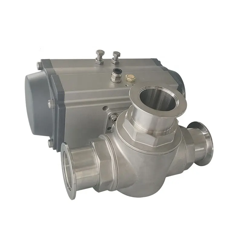 Vacuum Pneumatic Three-way Ball Valve