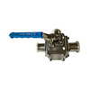 Tri Clamp 3 Way Non Retention Ball Valve