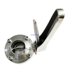 Stainless Steel Trigger Handle Sanitary Butterfly Valve