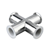 Sanitary Fluorine Lined 4-Way Cross