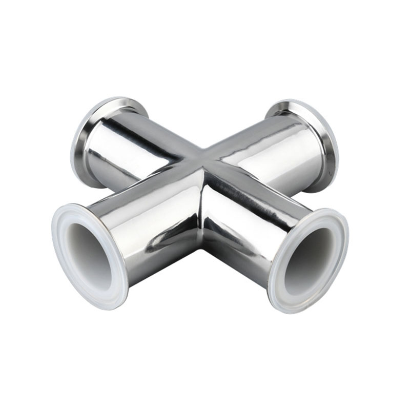 Sanitary Fluorine Lined 4-Way Cross