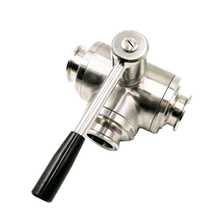 Hygienic Stainless Steel Clamped 3-Way Ball Valve T Port