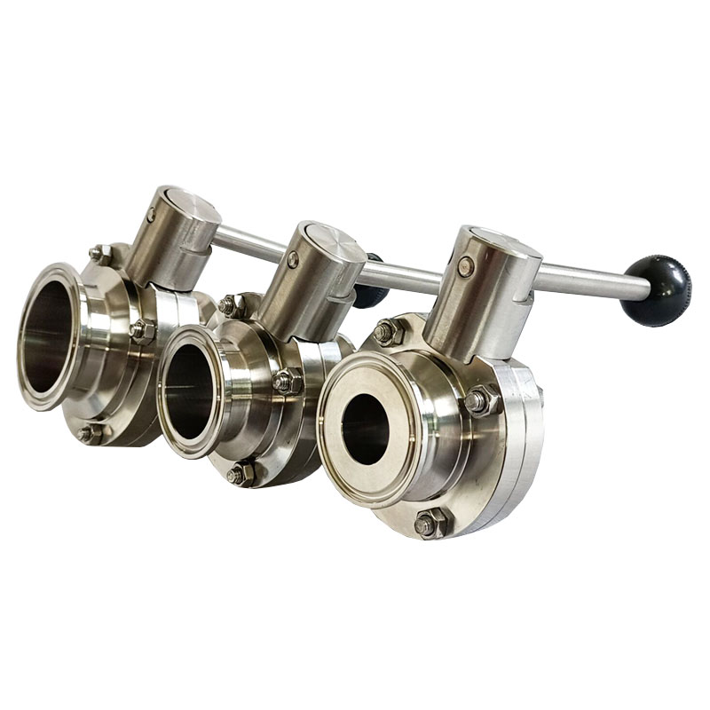 Tri Clamp Sanitary Butterfly Valve With Pull Trigger