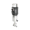Sanitary Stainless Steel Intelligent Pneumatic Mini Flow Control Valve With Postioner