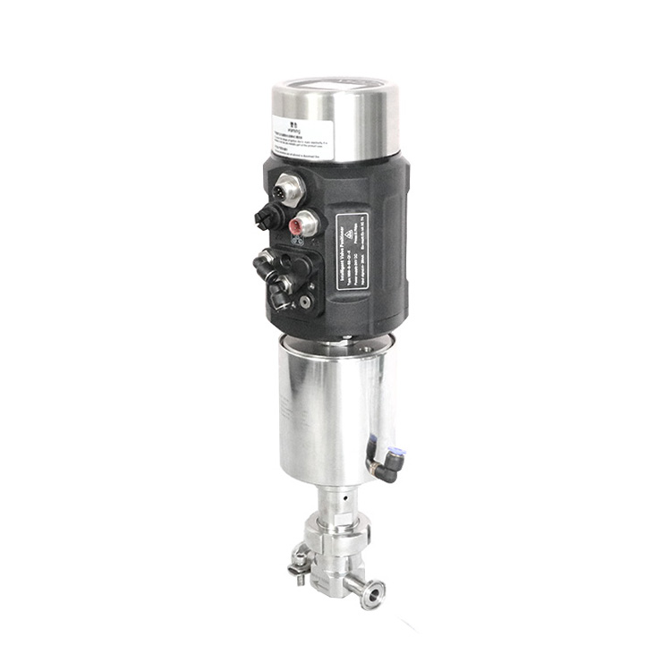 Sanitary Stainless Steel Intelligent Pneumatic Mini Flow Control Valve With Postioner