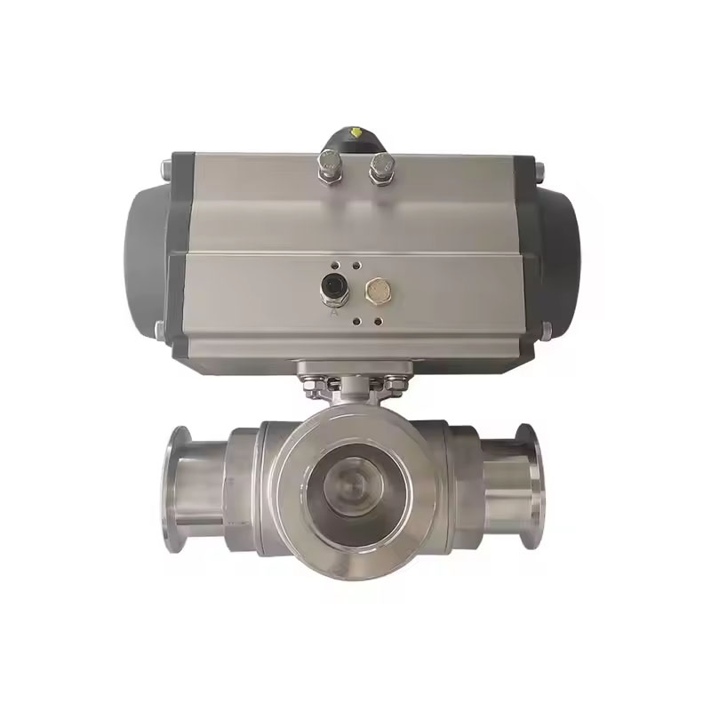 Vacuum Pneumatic Three-way Ball Valve