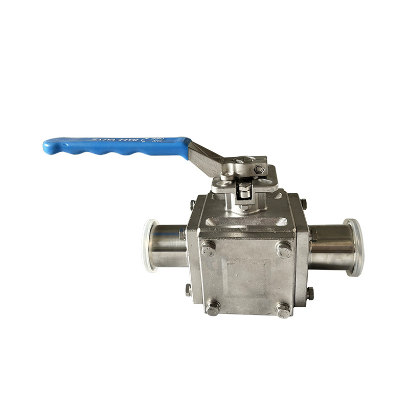 Tri Clamp 3 Way Non Retention Ball Valve