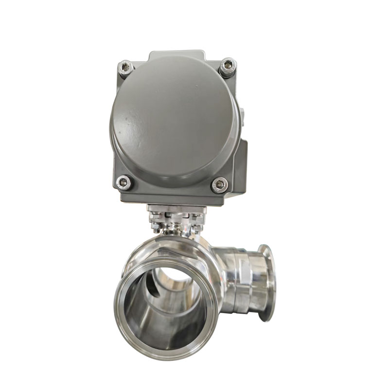 3-Way Sanitary Pneumatic Actuator Ball Valves