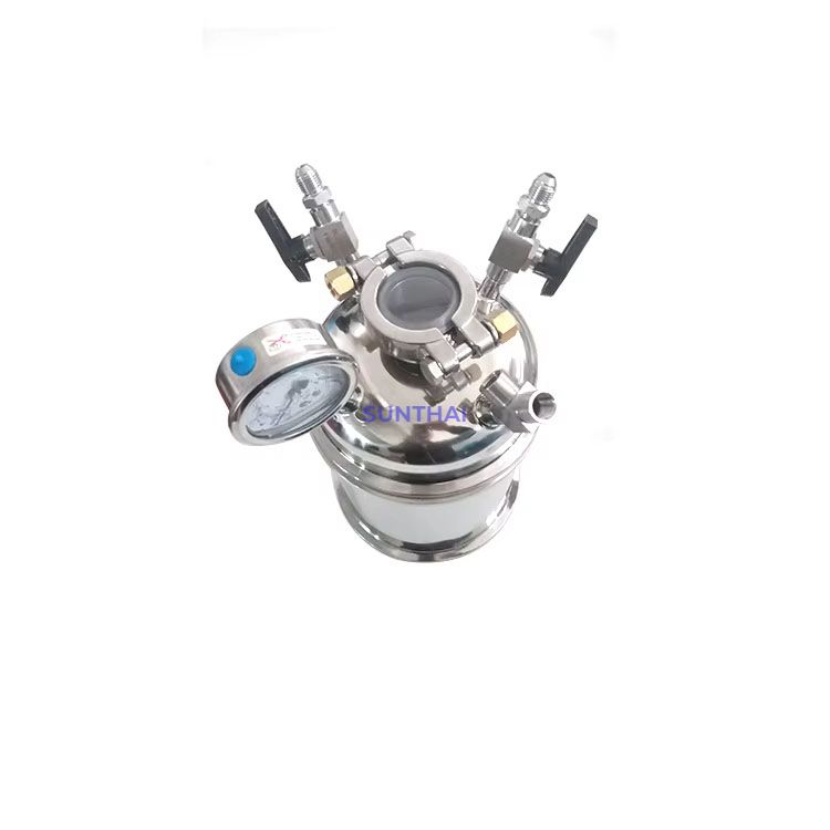 Hemispherical Lid with Sight Glass and DIP Tube