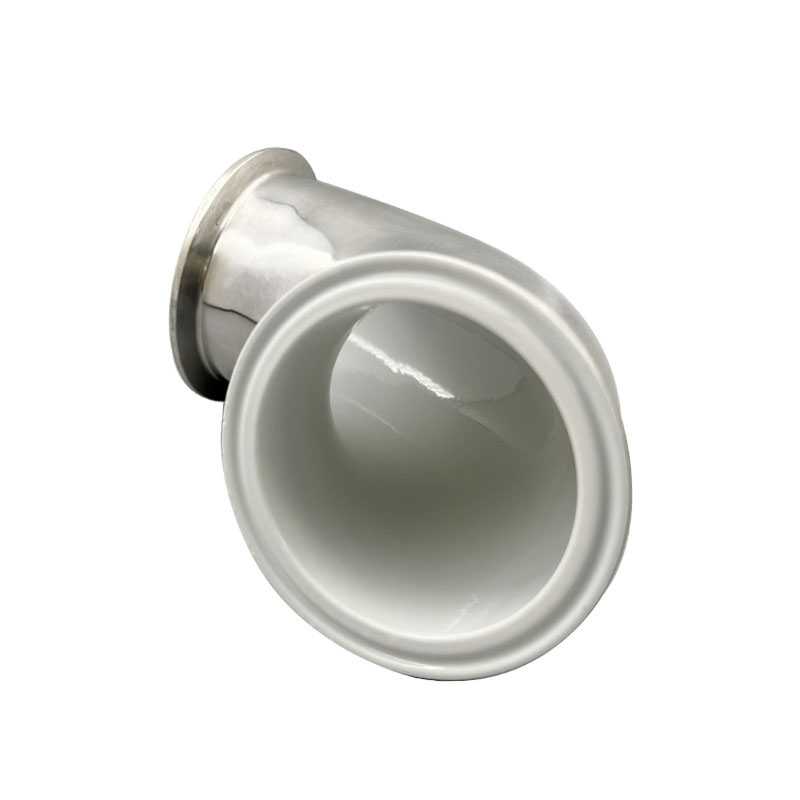 Fluorine Lined 90 Degree Tri Clamp Elbow