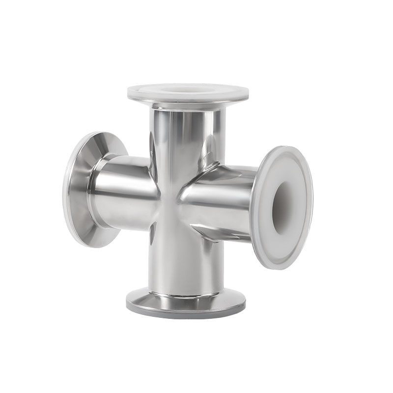 Sanitary Fluorine Lined 4-Way Cross