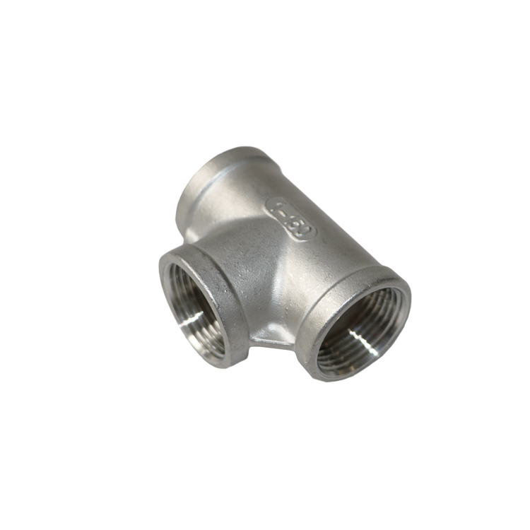 SS316 SCREWED BSP TEE 150 LBS PIPE FITTING
