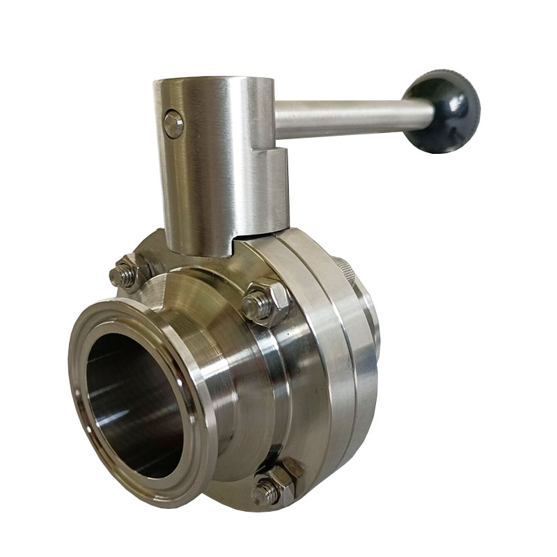 Tri Clamp Sanitary Butterfly Valve With Pull Trigger