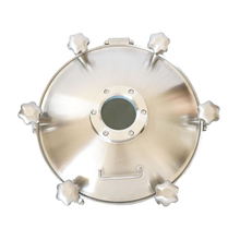 Sanitary Round Manway with Sight Glass