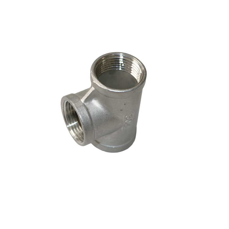 SS316 SCREWED BSP TEE 150 LBS PIPE FITTING