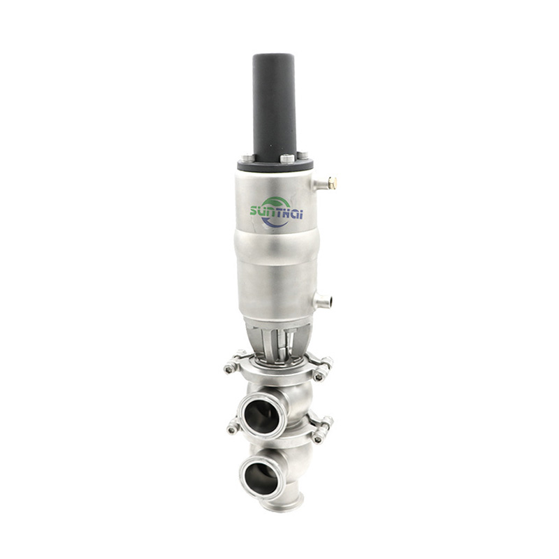 Sanitary Clamped 3 Way Divert Seat Valve 