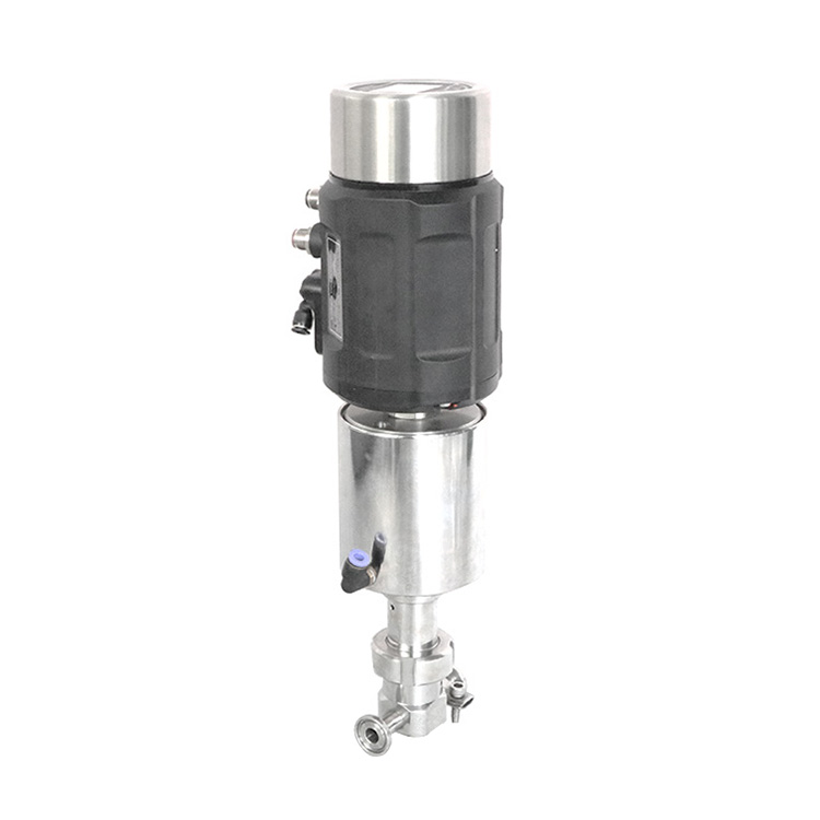 Sanitary Stainless Steel Intelligent Pneumatic Mini Flow Control Valve With Postioner