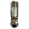 Pneumatic Actuator Sanitary Stainless Steel Butterfly Valve