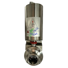 Pneumatic Actuator Sanitary Stainless Steel Butterfly Valve