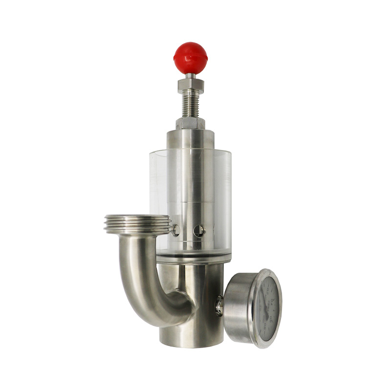 Sanitary Safety Exhaust Valve with Pressure Gauge for Fermentation Tank