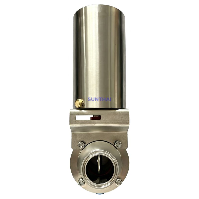 Pneumatic Actuator Sanitary Stainless Steel Butterfly Valve