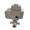 Electric Actuator Sanitary 3 Way Ball Valve