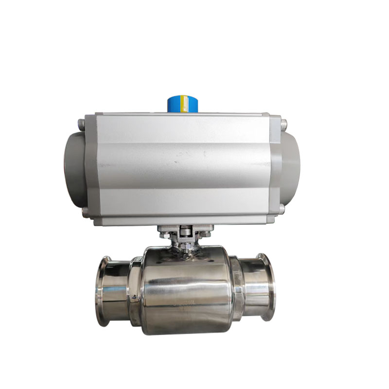 3-Way Sanitary Pneumatic Actuator Ball Valves