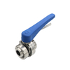 Stainless Steel Sanitary Manual Union-Male Butterfly Valve